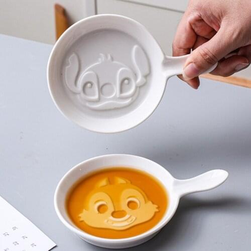 Creative Cartoon Ceramic Soy Sauce Dish Seasoning Sauce Dish Cup Ceramic Plate Small Dish Plates Mustard Sushi Vinegar Soy Dish