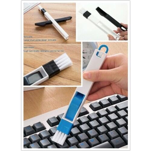 Best Selling Multi-Function Convenient Window Door Slot Track Cleaning Brush Home 2in1 Cleaning Brush+Dust Shovel House Tool