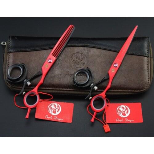 Best 6'' Rotate Handle Hairdressing Scissors With Bag JP 440C 62HRC Home & Salon Cutting Scissors Thinning Shears Hair Scissors