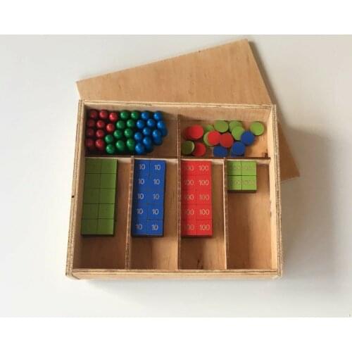 Montessori stamp game brand game math early childhood education preschool training kids toys educational toy