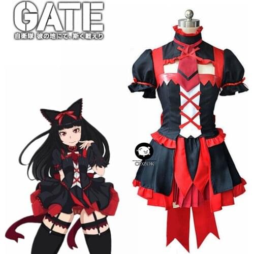 GATE Rory Mercury Fancy Dress Short Sleeve Tops Skirt Uniform Outfit Anime Cosplay Costumes