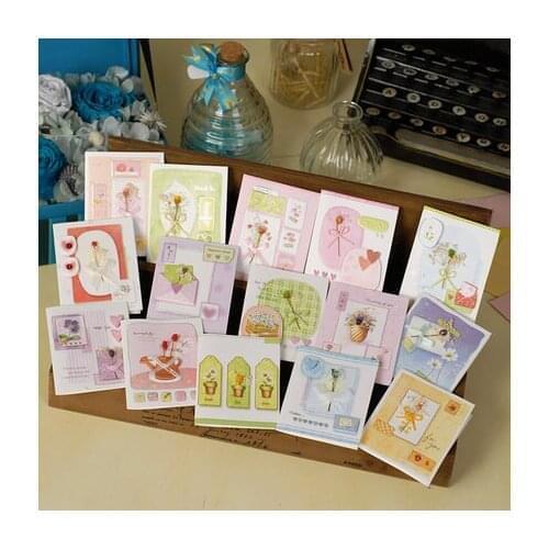 Mini handmade cards kids birthday greeting cards gift message invitation cards valentine party favor