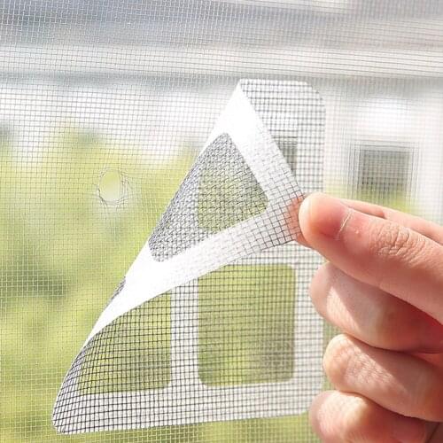 Window Repair Mesh 10pc Durable Anti-Insect Fly Bug Door Window Mosquito Screen Net Repair Tape Patch Self Adhesive Repair Tape