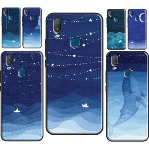 Ocean waves sailboat Cover For Vivo V20 SE Y11 2019 Y1S Y12 Y17 Y30 Y50 Y81 Y91C V11 Y20 i V17 Neo Phone Case