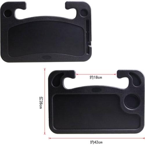 1Pc Black Gray Portable Steering Wheel Tray Laptop Computer Desk Stand Food Drinks Holder Tray Automobile Interior Accessories