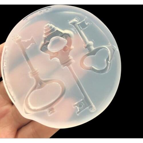 Transparent Silicone Mould Dried Flower Resin Decorative Craft DIY Key pendant Type epoxy resin molds for jewelry