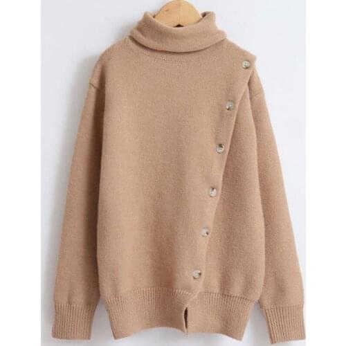 Girls Turtleneck Thick Wool Sweaters 2020 Winter Autumn Fashion Tops For Children Warm Clothes Kids Soft Comfortable Long-sleeve
