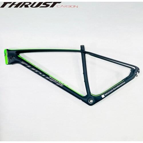 THRUST Carbon mtb Frame 29er 15 17 19 Carbon Bike Frame mtb 29er China Mountain Bicycle Frame Green matte BSA BB30 12 Color