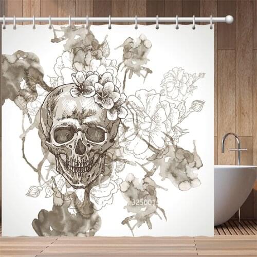 Shower Curtains Are Now Minimalist with 3D-printed Tarp Oil Painting Landscape Bathroom Curtains Animal Bathtub Decorative Heat