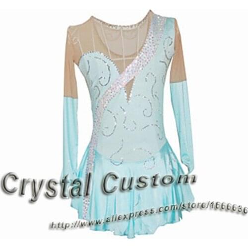 Hot Sales Custom Figure Skating Dresses For Women Elegant New Brand Vogue Ice Skating Dresses For Competition DR2893