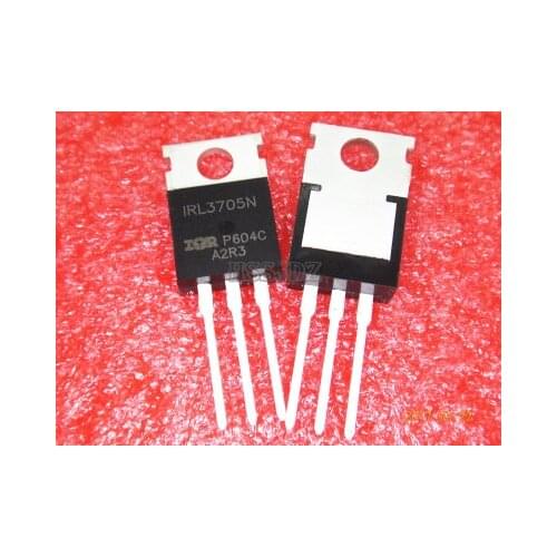 10pcs/lot IRL3705NPBF L3705N TO-220 NPN MOS FET