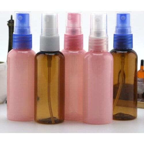 1000pcs 50ml Sanitizer Spray Bottle Transparent Empty Hand Wash bottles Emulsion PET Plastic Mist Spray Pump Bottle for Alcohol