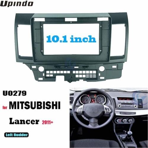 2 Din 10.1 Inch Car Radio Installation DVD GPS Mp5 Plastic Fascia Panel Frame for MITSUBISHI Lancer 2011+ Dash Mount Kit