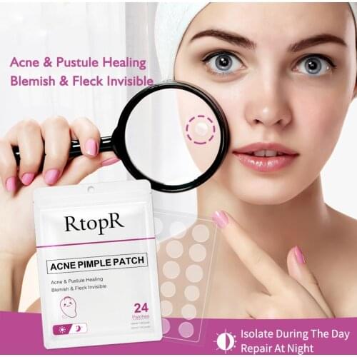 24PCS Invisible Acne Removal Pimple Patch Blemish Spot Facial Mask Acne Remover Tool Invisible Acne Stickers Beauty Skin Care