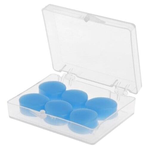 6PCS Earplugs Protective Ear Plugs Silicone Soft Waterproof Anti-noise Earbud Protector Swimming Water Sports Dropshipping