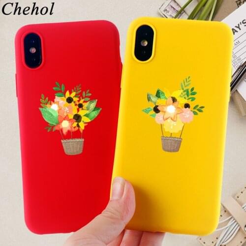 Floral Flower Phone Case for IPhone 11 Pro 8 7 6s Plus X XS MAX XR Cases Fashion Soft TPU Silicone Box Back Covers Accessories