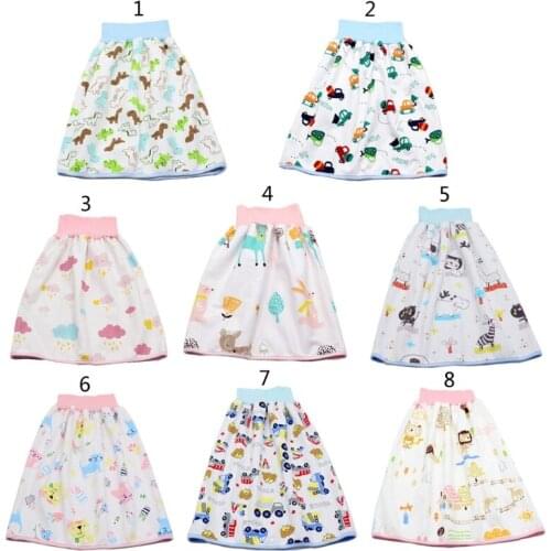 Baby Diaper Training Skirt Waterproof Diaper Skirt Children Baby Cloth Diaper 77HD