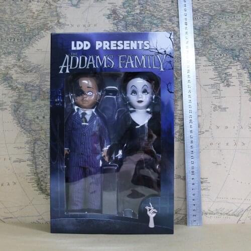 LDD PRESENTS Addams Family Gomez and Morticia Film Movie Living Dead Dolls Action Figure Model Toy Original Collection