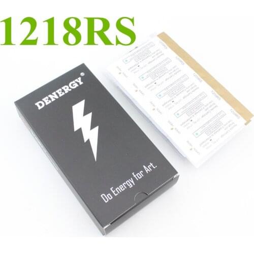 Denergy 1218RS Pro Quality 20pcs/box Tattoo Needle Cartridge for Bold Liner and Regular Small Detail Shader Works