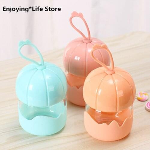 Korea Creative Cartoon Glass Cute Water Bottle Couple Cup Child Mini Pumpkin Cup Portable Portable Water Bottle