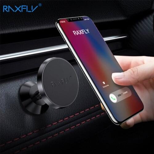 RAXFLY Magnetic Phone Car Holder Stand Mobile Car Phone Holder Magnet Stand For Xiaomi Redmi Note7 Smartphone Soporte Movil Auto