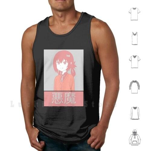 Pastel Satania Tank Tops Vest Sleeveless Gabriel Dropout Satania Anime Girl Gabriel Dropout Satania Anime Kawaii Pastel Anime