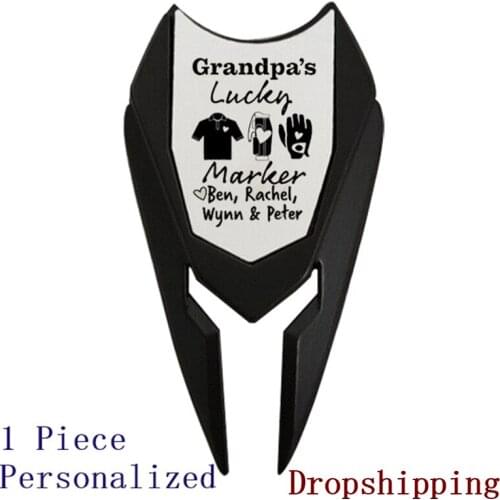 Golf Ball Marker 1pc Personalized Custom Engraved Golfer Accessories Wooden Groomsmen Gifts for Dad Boyfriend Dropshipping GLC24