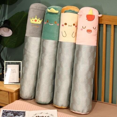 100CM The New Summer Ice Silk Cool And Breathable Long Pillow Soft And Comfortable Pillow Bed Cushion Home Big Pillow