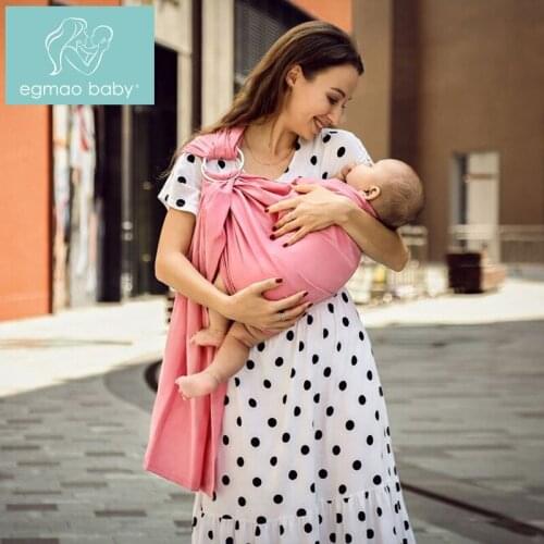 Annulate Cotton Linen Baby Sling Solid Color Multi-functional Baby Bib Multi-Color Infant Baby Carrier Handsfree Sling Newborn