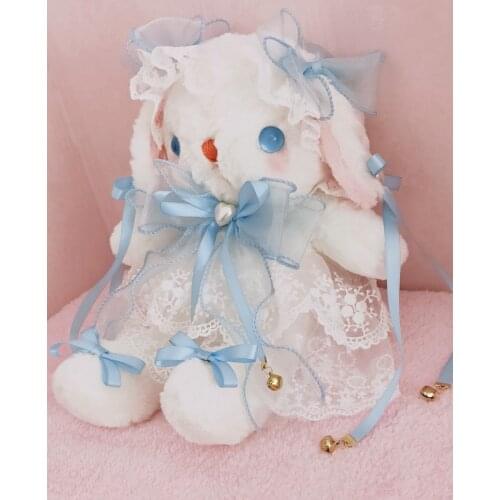 Original Handmade Lolita Bear Bag Rabbit Bear Bag Japanese Doll Cute Rabbit Bag