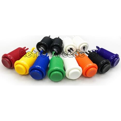 Free Shipping Good touch feeling Arcade Button with Durable microswitch for arcade game machine and MAME controller