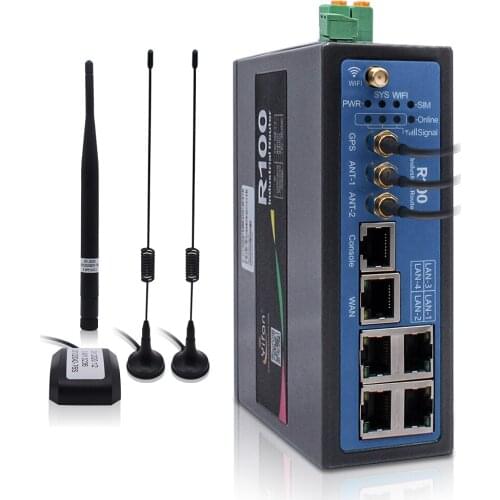 Support GPS R100 industrial 4G VPN wifi router with Sim card slot Ethernet port