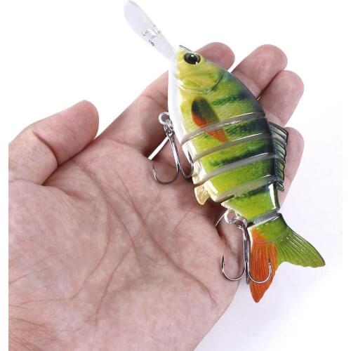 HENGJIA 1pc Wobbler Jointed Minnow Fishing Lure With Lip 6segement 15cm-31.5g Hard Fishing Tool