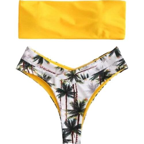 Sexy bikini 2020 Women Bikini Set Print Swimwear Bathing summer Bikinis Fashion Swimsuit Beachwear swimming body sexy Suits