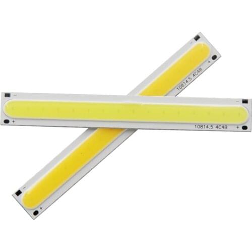 10pcs/Lot 108mm 15mm 5W LED COB Strip module Light Source manufacturer Lamp 12V DC Warm White Bar LED FLIP Chip for DIY lamp