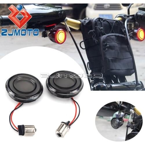 Rear 12V LED Turn Signal Lights Bullet-style Motorcycle For Harley Road Glide Road King Tri Glide Fat Boy Softail Sportster