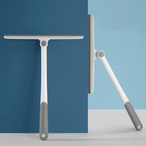 TPR glass cleaner household wiper floor window cleaning tool bathroom mirror shower 360 degree rotatable cleaning scraper