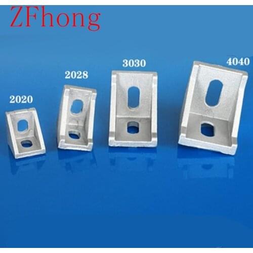 5/10Pcs 2020/2028/3030/4040 Corner Angle Aluminum Connector Bracket Fastener 3D Printers CNC Routers Industrial Profile