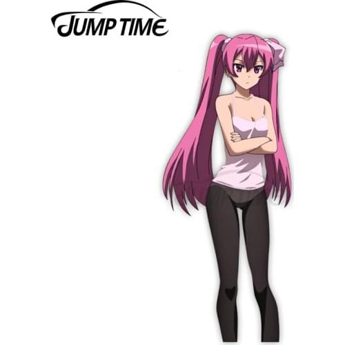 Jump Time 13 x 6.8cm For Akame GaKill! Mein Bumper Car Stickers Refrigerator Vinyl Decal Occlusion Scratch Anime Car Assessoires
