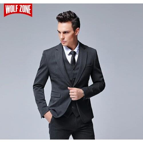 WOLF ZONE Men's Business Suits