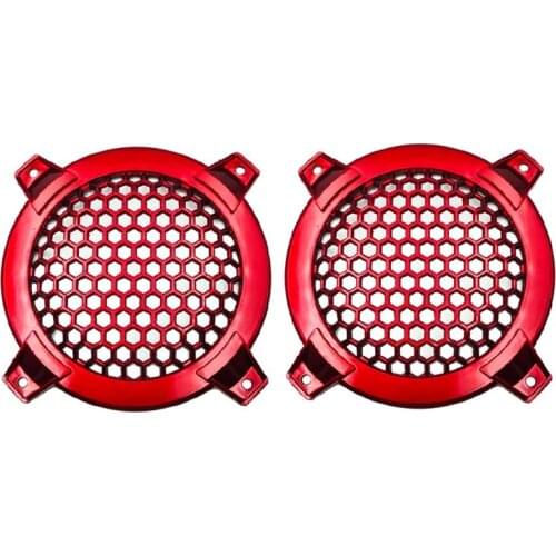 1Pair 4Inch Speakers Protective Cover Case Tweeter Speaker Grill Mesh DIY For Home Theater Parts Accessories