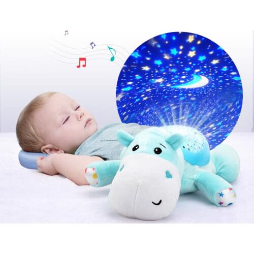 1pcs Creative Cute Animal Baby Plush Light-Up Toy Fashion Elephant Shape Hypnosis Music Toy For Babys Great Gift