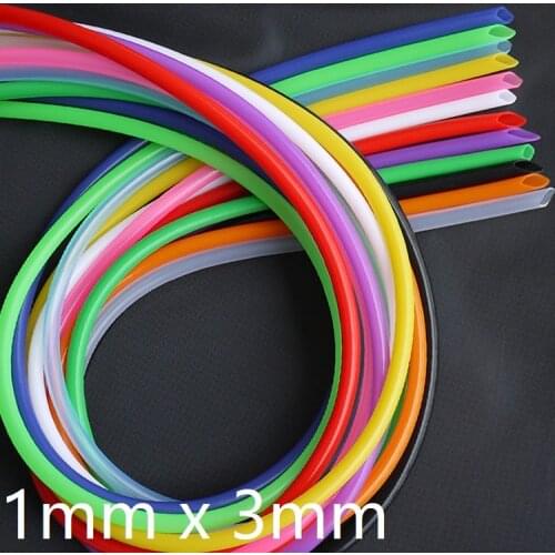 1x3 Silicone Tube ID 1mm x 3mm OD Flexible Rubber Hose Thickness 1.5mm Food Grade Soft Milk Beer Drink Pipe Water Connector