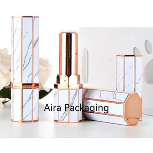 12.1mm Cosmetic Lipstick Tube Elegant Empty Women Lip Makeup Beauty Tool Professional Lip Balm Refillable Bottle 20pieces