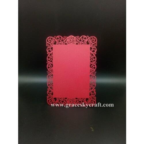 30pcs laser cut flower lace design single paper Save The Date cards RSVP Birthday wedding invitation cards for party invitation