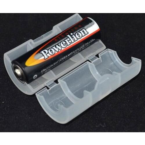 4PCS AA to C Battery Adaptor Holder Case Battery Converter LR06 AA to C LR14 Size Battery Storage Box Switcher Accessories
