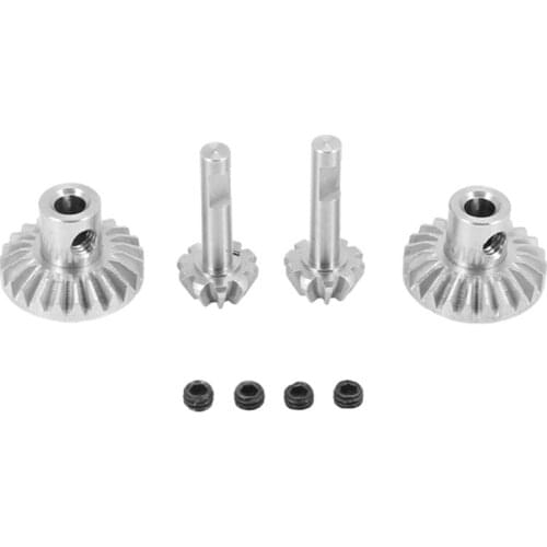 4Pcs Steel Front and Rear Axle Gear Drive Shaft Gears Set for WPL B24 B36 C14 C24 MN D90 MN99S Upgrade Parts