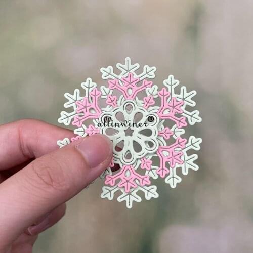 4pcs snowflake Metal Cutting Dies Stencils Die Cut for DIY Scrapbooking Album Paper Card Embossing