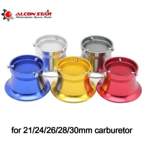 Alconstar- 50mm Motorcycle Carburetor Air Filter Cup Wind Cup Horn Cup Fit Keihin OKO KOSO PWK21/24/26/28/30 PE CVK28/30mm