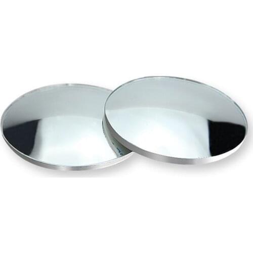 2pcs Car 360 Degree Framless Blind Spot Mirror Wide Angle Round Convex Mirror Small Round Side Blindspot Rearview Parking Mirror